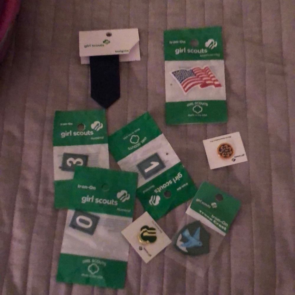 Girl Scout patches and pins